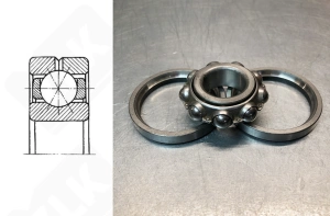Подшипник 116222 Д (Q122) (Б1Т2) радиально-упорный шариковый 110-200-38 мм