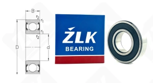 Подшипник 180104 (60042RS) радиальный шариковый 20-42-12 мм