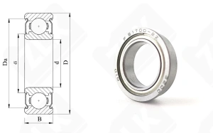 Подшипник 1000700 ZZ (F6700ZZ, F61700ZZ) радиальный шариковый 10-15-3 мм