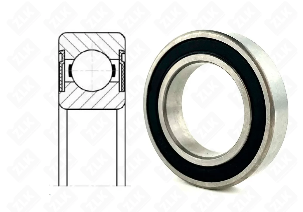 Подшипник шариковый 1000905 2RS (619052RS, 69052RS) 25×42×9 мм Россия