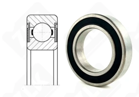 Подшипник 1000905 2RS (619052RS,69052RS) радиальный шариковый 25-42-9 мм