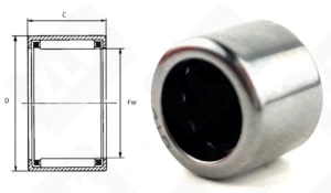 Подшипник BK0709 радиальный игольчатый 7-11-9 мм