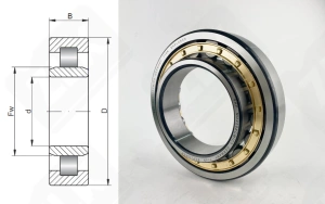 Подшипник 32220 Л (NU220ECMC3) радиальный роликовый 100-180-34 мм