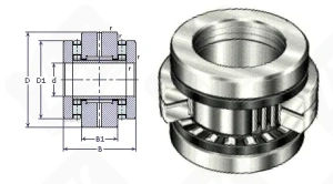Подшипник ZARN65125-TV радиально-упорный роликовый конический 65-125-17,5 мм