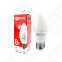 Лампа светодиодная LED-СВЕЧА-VC 8Вт свеча 4000К нейтр. бел. E14 230В