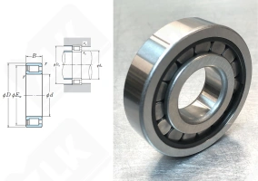Подшипник JGB6005 (SC050615,MH042068) радиальный роликовый 25-61,8-15,5 мм