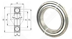 Подшипник 176130 радиально-упорный шариковый 150-225-35 мм