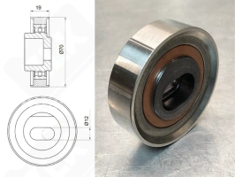 Подшипник PU267020CRR1ZS1 (VKM73007 531014520 GT374.10) радиальный шариковый 12-70-17/20 мм