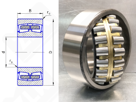 Подшипник 3003122 (23022) радиальный роликовый самоустанавливающийся 110-170-45 мм