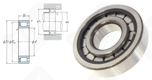 Подшипник M30-8CG32 радиальный роликовый 30-80-22 мм