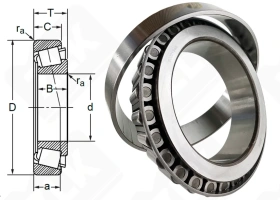 Подшипник 2007134 (32034) радиально-упорный роликовый конический 170-260-57 мм