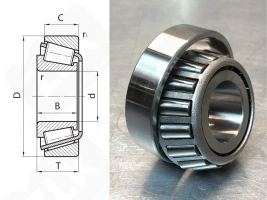 Подшипник 6461/6420 радиально-упорный роликовый конический 76,2-149,225-53,975 мм