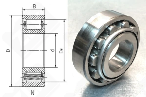 Подшипник 2305 (N305) радиальный роликовый 25-62-17 мм