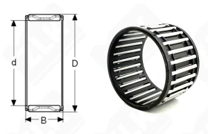 Подшипник K40x45x30 радиальный игольчатый 40-45-30 мм