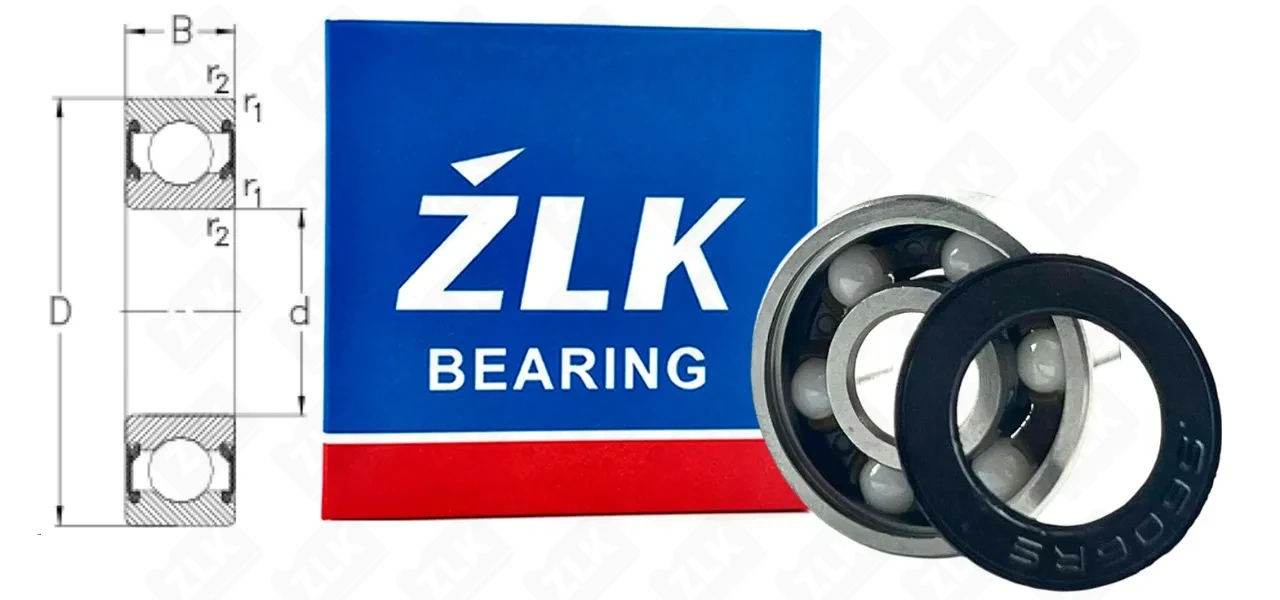 Подшипник шариковый 180016 (6062RS) 6×17×6 мм ZLK