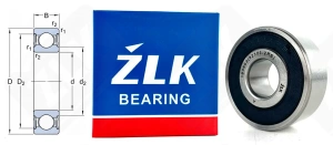 Подшипник 180603 (623032RS) радиальный шариковый 17-47-19 мм