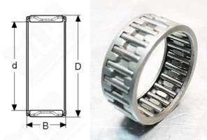 Подшипник K20x24x17 радиальный игольчатый 20-24-17 мм