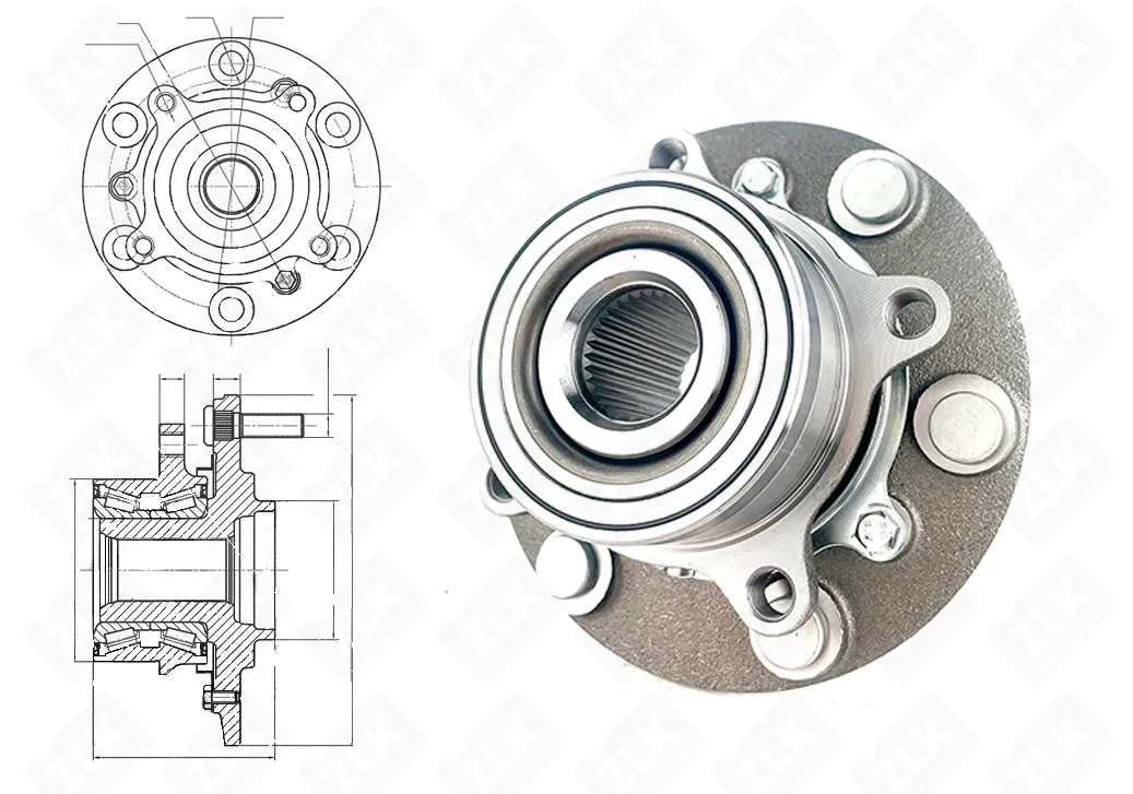 Подшипник шариковый (MR992374) 31.4×169×86.2 мм SLZ