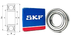 Подшипник шариковый 180106 (6006 ZZC3) 30×55×13 мм SKF