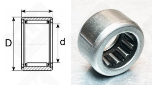 Подшипник СК071109 (HK0709) радиальный игольчатый 7-11-9 мм