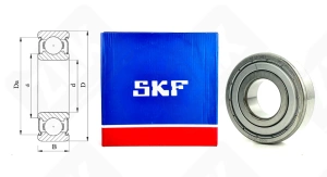 Подшипник 80204 (70) (6204ZZC3) радиальный шариковый 20-47-14 мм