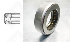 Подшипник 108810 упорный шариковый 50-97,5-32 мм