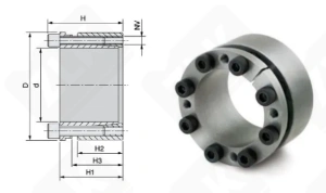 Втулка зажимная KLDA070 Neutral 70-110-40 мм