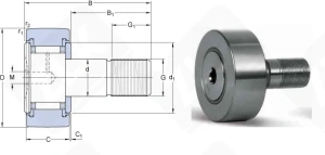 Ролик опорный KR19PP 8-19-11 мм