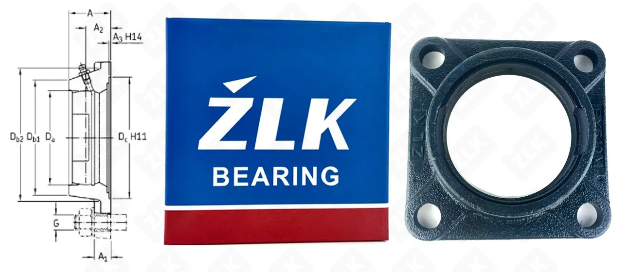 Подшипник корпусный  (FY510M) 90×× мм ZLK