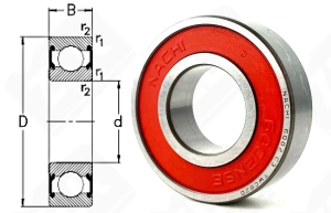 Подшипник 180102 (70) (60022NSE9C3) радиальный шариковый 15-32-9 мм