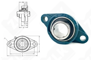 Подшипниковый узел 480209UCFL (UCFL209 FYTB45)