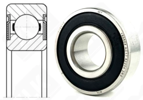 Подшипник 80202 (6202ZZ) радиальный шариковый 15-35-11 мм