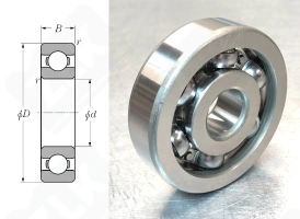 Подшипник 406 (6406) радиальный шариковый 30-90-23 мм