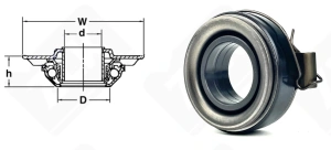 Выжимной подшипник 60TKB3506R упорный шариковый 35-60-25 мм