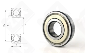 Подшипник 80306 (70) (6306ZZC3) радиальный шариковый 30-72-19 мм