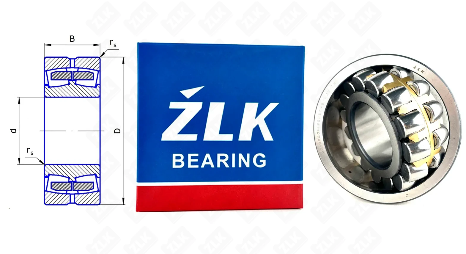 Подшипник роликовый 3620 H (22320 MBW33/C3) 100×215×73 мм ZLK