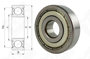 Подшипник 80200 (70) (6200ZZ/C3) радиальный шариковый 10-30-9 мм