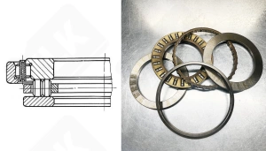 Подшипник 609925 К1 упорный шариковый 127-200/172-35 мм