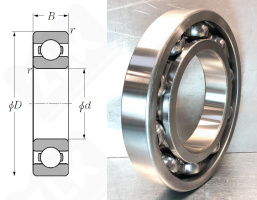 Подшипник 236 (70) (6236C3) радиальный шариковый 180-320-52 мм