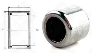 Подшипник BK0609 радиальный игольчатый 6-10-9 мм