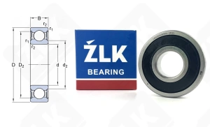 Подшипник 180304 (63042RS) радиальный шариковый 20-52-15 мм