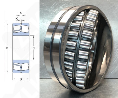 Подшипник 3113752 Н (30) (23152KEJW33C3) радиальный роликовый самоустанавливающийся 260-440-144 мм