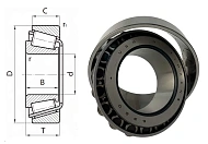 Подшипник роликовый 6535/6580 (6535/6580) 88.9×161.925×53.975 мм Timken оригинал
