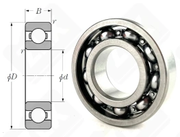 Подшипник 104 (6004) радиальный шариковый 20-42-12 мм