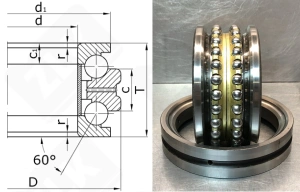 Подшипник 178820Л (2 класс) (234420M1UP/MASP) радиально-упорный шариковый 100-150-60 мм
