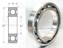 Подшипник 144 (70) (6044C3) радиальный шариковый 220-340-56 мм