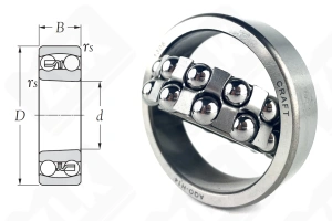 Подшипник 1306 (1306) радиальный шариковый самоустанавливающийся 30-72-19 мм