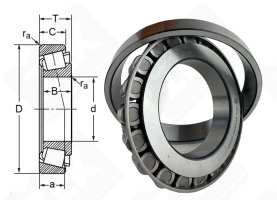 Подшипник 7230 (30230) радиально-упорный роликовый конический 150-270-49 мм