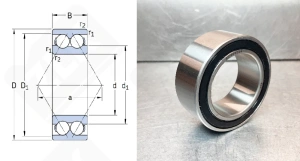 Подшипник AC406224 радиальный шариковый 40-62-24 мм