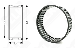 Подшипник K100x108x30 радиальный игольчатый 100-108-30 мм